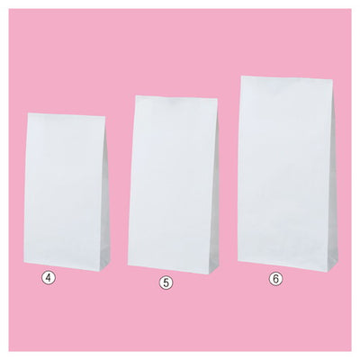 店舗用品ラッピング用品白無地(片つや)角底紙袋15×6.5×28cmの商品画像