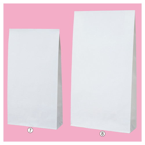 店舗用品ラッピング用品白無地(片つや)角底紙袋26×8×47cmの商品画像