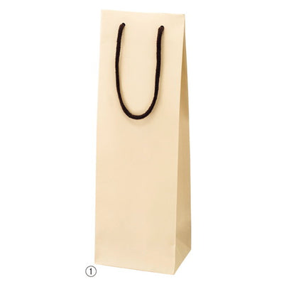 店舗用品ラッピング用品ワインバッグアイボリーの商品画像