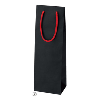 店舗用品ラッピング用品ワインバッグブラックの商品画像