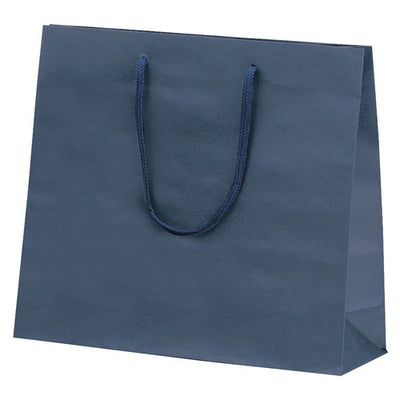 店舗用品ラッピング用品カラー手提げ紙袋紺33×10×29cmの商品画像