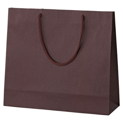 店舗用品ラッピング用品カラー手提げ紙袋ブラウン33×10×29cmの商品画像
