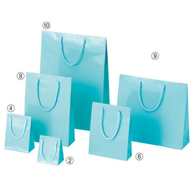 店舗用品ラッピング用品ブライトバッグアサギ22.5×8×32cmの商品画像