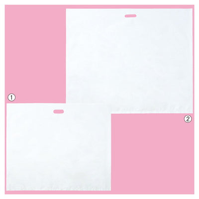 店舗用品ラッピング用品横長ビッグ白無地ポリ袋78×66cmの商品画像