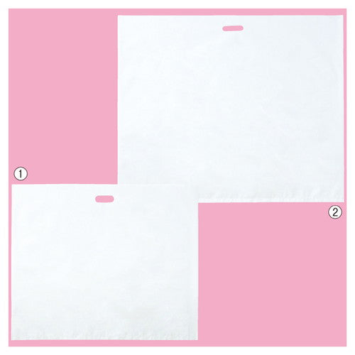 店舗用品ラッピング用品横長ビッグ白無地ポリ袋95×80cmの商品画像