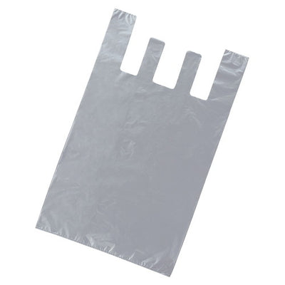 店舗用品ラッピング用品特大レジ袋50枚シルバーの商品画像