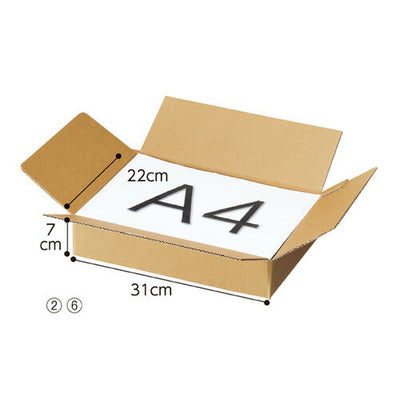 店舗用品店舗運営用品ワンタッチ段ボール【A4・B5・B4】約3mm厚31×22×7cmの商品画像