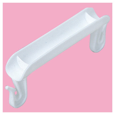 店舗用品店舗運営用品持ち手安心手提げホルダー白100個手さげホルダーW約11×H4cmの商品画像