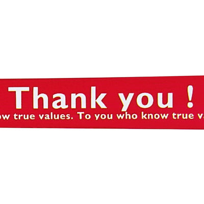 店舗用品店舗運営用品プリントテープThankyou!レッド【10巻】の商品画像