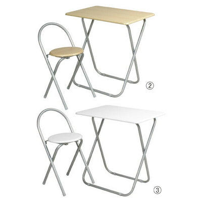 店舗用品店舗運営用品折りたたみテーブルセットブラウンの商品画像