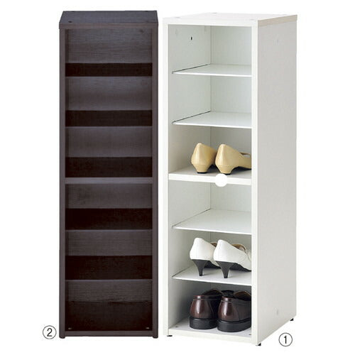 店舗用品店舗運営用品木製シューズラックホワイトの商品画像