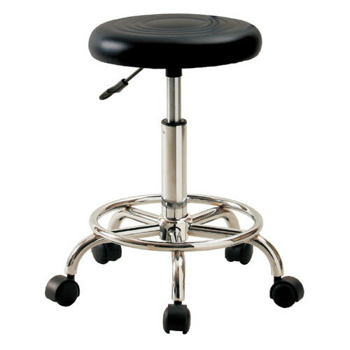 店舗用品店舗運営用品モールドウレタンキャスターチェアブラックの商品画像