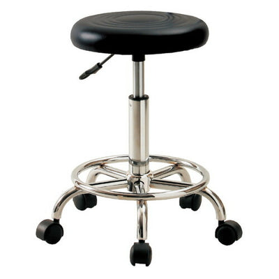 店舗用品店舗運営用品モールドウレタンキャスターチェアブラックの商品画像