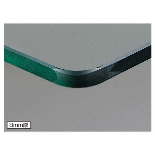 10R ガラス棚セットW120cm×D35cm インハングタイプ 8mm厚 (1セット) kp38-36-16-4