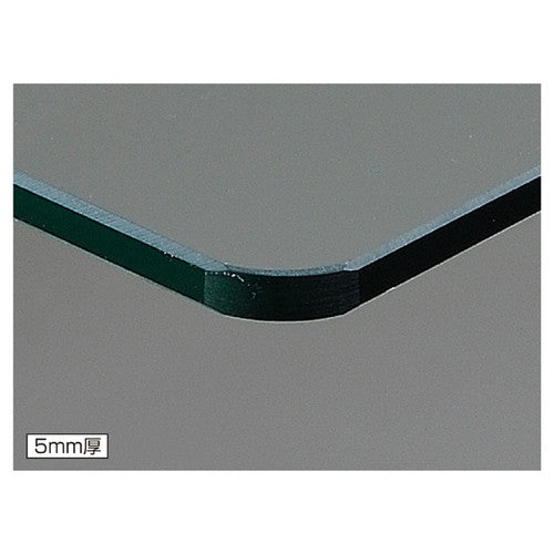 10R ガラス棚セットW120cm×D20cm オーバーハングタイプ 5mm厚 (1セット) kp38-36-17-1
