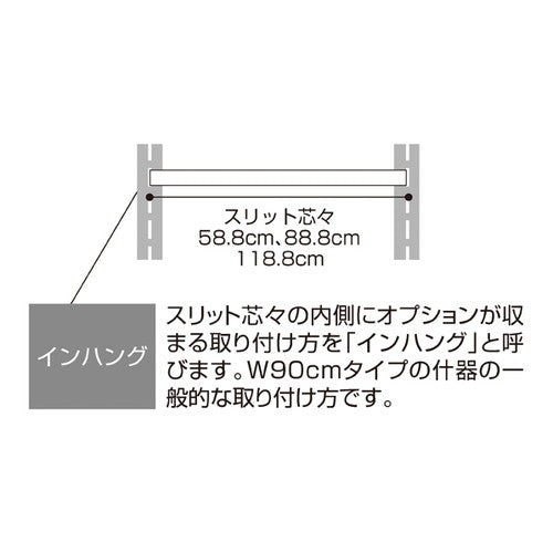ガラス棚セットW120cm×D40cm インハングタイプ 8mm厚 (1セット) kp38-36-6-6