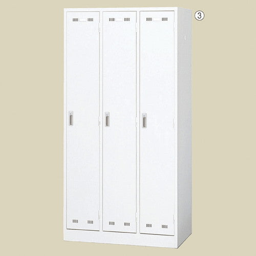 店舗用品店舗運営用品更衣ロッカーホワイト3人用の商品画像