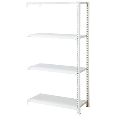 店舗用品店舗運営用品ノンボルトラック4段H180cm150kg/段タイプ連結タイプW188.5×D45.5cmの商品画像