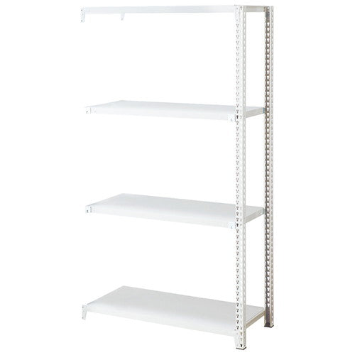 店舗用品店舗運営用品ノンボルトラック4段H180cm150kg/段タイプ連結タイプW158.5×D45.5cmの商品画像