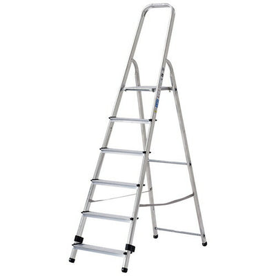 店舗用品店舗運営用品手すり付き脚立4段H137cmの商品画像