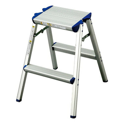 店舗用品店舗運営用品天板幅広踏み台2段H56cmの商品画像