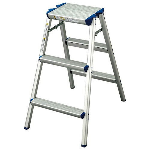 店舗用品店舗運営用品天板幅広踏み台3段H79cmの商品画像