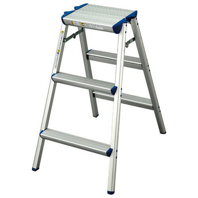 店舗用品店舗運営用品天板幅広踏み台3段H79cmの商品画像