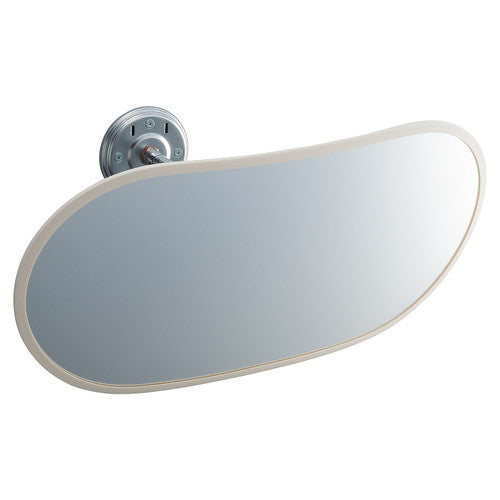 店舗用品店舗運営用品フレキシブル防犯ミラーオーバルタイプW50.5cm白の商品画像