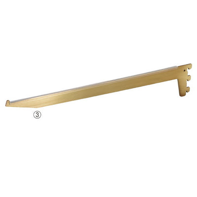 店舗用品システム什器ガラス棚用ブラケットアンティークゴールドD30cm用の商品画像