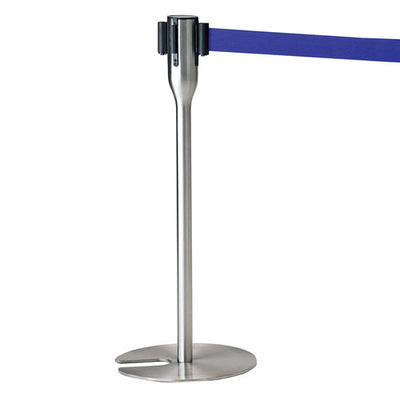 店舗用品店舗運営用品コンパクトスタッキングベルトパーティションステンレスブルーの商品画像