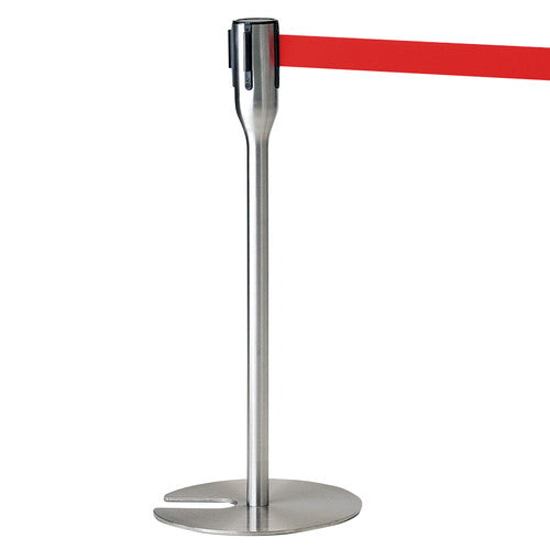 店舗用品店舗運営用品コンパクトスタッキングベルトパーティションステンレスレッドの商品画像