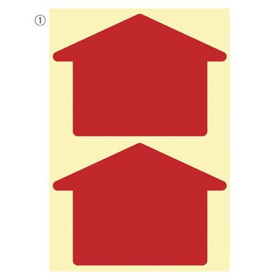 店舗用品店舗運営用品レジ周り誘導シール矢印の商品画像