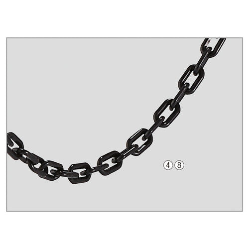店舗用品店舗運営用品チェーンスタンド用樹脂チェーン120cm黒の商品画像