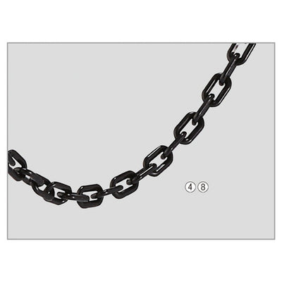 店舗用品店舗運営用品チェーンスタンド用樹脂チェーン120cm黒の商品画像