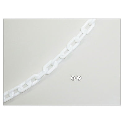 店舗用品店舗運営用品チェーンスタンド用樹脂チェーン200cm白の商品画像