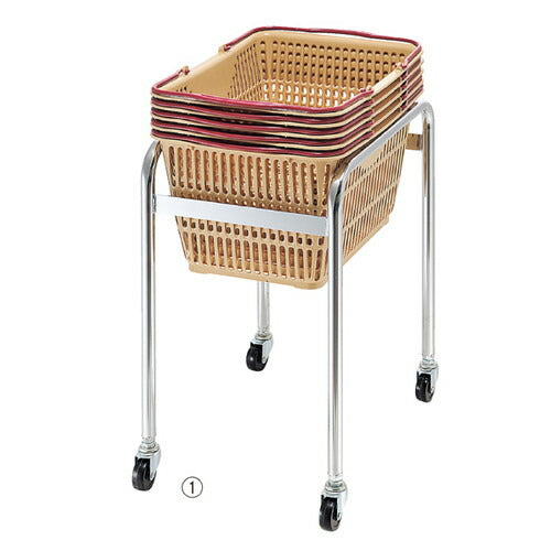 店舗用品店舗運営用品脚長カゴ置き台28~31リットル用の商品画像