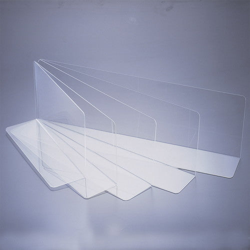 店舗用品システム什器PET製仕切板10枚組24×5×10cmの商品画像