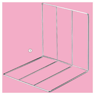 店舗用品システム什器鉄線仕切り5個組30×30×60cmの商品画像