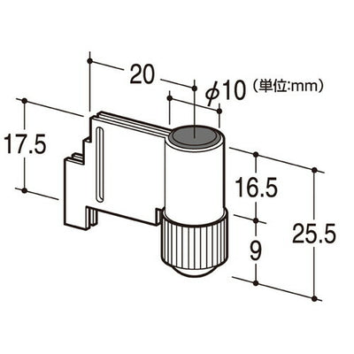 店舗用品システム什器跳ね上がり防止ストッパーガラス棚専用跳ね上がりストッパー【2個】の商品画像
