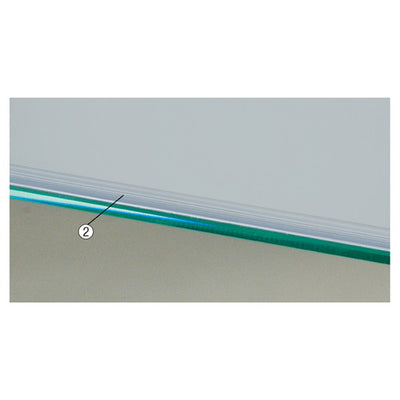 店舗用品システム什器木棚/ガラス棚兼用スライドレールW90cm用スライドレールの商品画像