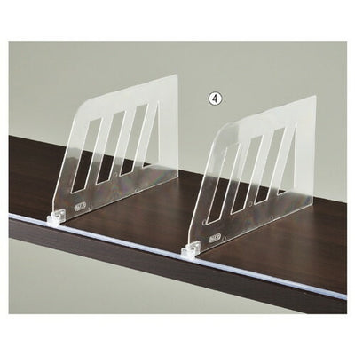 店舗用品システム什器木棚/ガラス棚兼用スライドレールW90cm用仕切りH15cmの商品画像