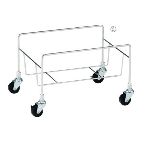 店舗用品店舗運営用品スチール製買い物カゴ用置き台Mサイズの商品画像