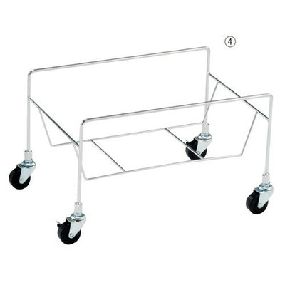 店舗用品店舗運営用品スチール製買い物カゴ用置き台Lサイズの商品画像