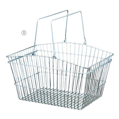 店舗用品店舗運営用品スチール製買物カゴ買物カゴの商品画像