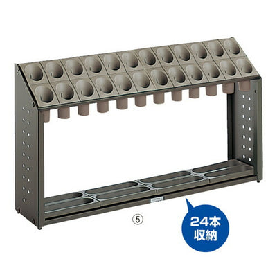 店舗用品店舗運営用品傘立てオブリークアーバンB24本立てグレーの商品画像