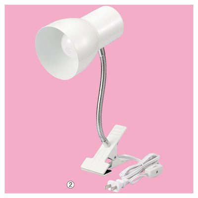 店舗用品照明クリップ式スポット口金E26用アーム付きの商品画像