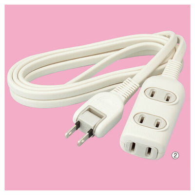 店舗用品照明延長コード3口2mの商品画像