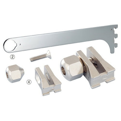 店舗用品システム什器丸バー(直径25.4mm)用貫通式ブラケットD36cmの商品画像