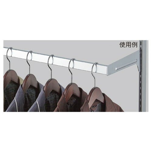 店舗用品システム什器差し込み式角バーセットW90cm(スリット芯々88.8cm用)D20cmの商品画像