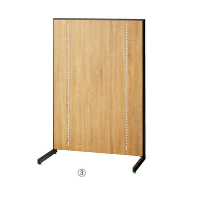 店舗用品システム什器F-PANEL中央片面スチールフレームタイプW90cm×H135cmラスティック柄の商品画像